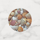 scharf aussehende Muscheln Konfetti (Klein Vorderseite)