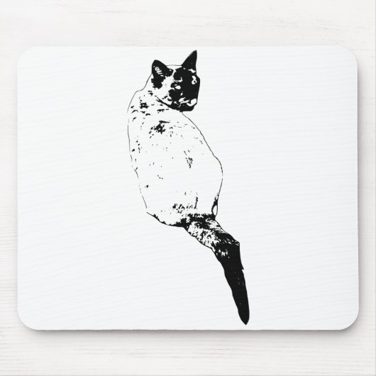 Scharf fokussierte Katze Mousepad (Vorne)