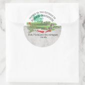 scharf gepickter Spargel Zuhause-Konservenetikett Runder Aufkleber (Tasche)