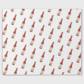 scharf! Hot Sauce Salsa White Geschenkpapier (Flach)