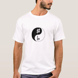 Scharf u. flach - Ying u. Yang T-Shirt