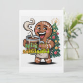 Scharf und Koffeinhaltig Einladung (Stehend Vorderseite)