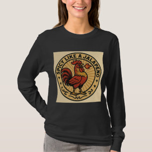 Scharf wie ein Jalapeño-Hahn Cinco de Mayo-Shirt T-Shirt