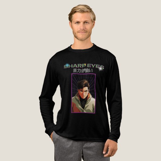 Scharfe Augen Tri-Blend Shirt (Volle Vorderseite)