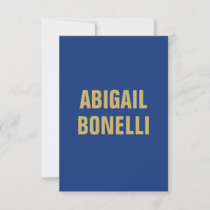 Scharfe benutzerdefinierte minimalistische Namen i Dankeskarte