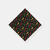 Scharfe Chili Papiertücher Serviette (Ecke)