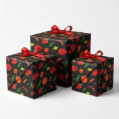 Scharfe Chili Paprika Geschenkpapier