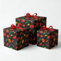 Scharfe Chili Paprika Geschenkpapier