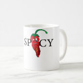 Scharfe Chili-Pfeffer-Emoticon Scharfe Emoticon Ch Kaffeetasse (VorderseiteRechts)