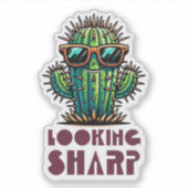 Scharfe Coole Kaktus Aufkleber (Vorderseite)