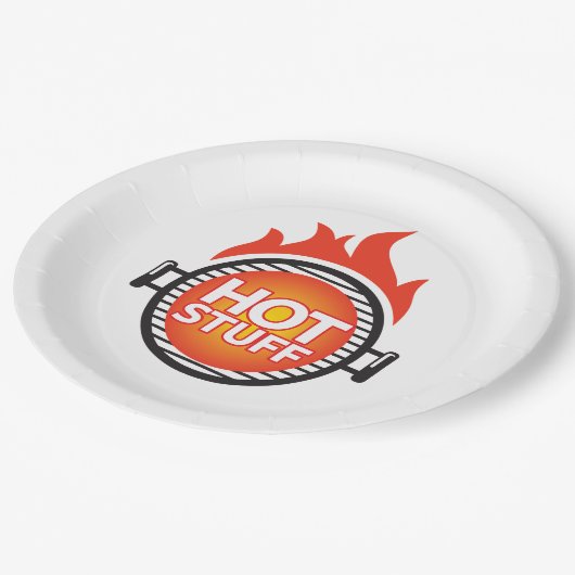 Scharfe Dinge Pappteller (Schrägansicht)