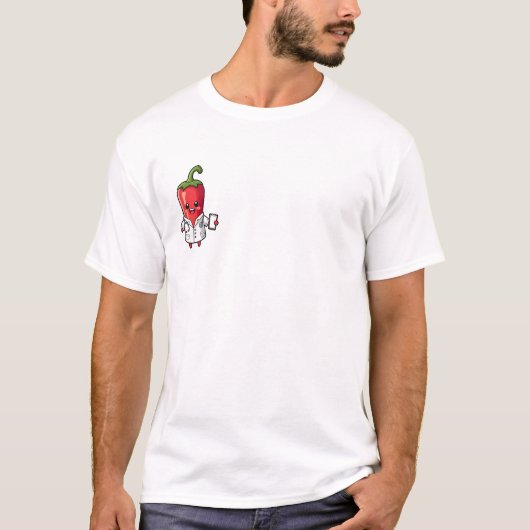 Scharfe Doktor-Chili-Figur T-Shirt (Vorderseite)