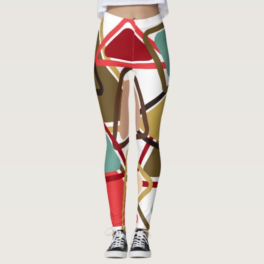 scharfe Dreiecke Leggings (Vorderseite)
