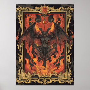 scharfe Elegance Hot Sauce Label Design Poster