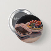 Scharfe Fudgemalerei der Frucht auf Button (Vorne & Hinten)