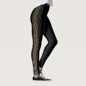 Scharfe Goldstreifen Leggings (Rechts)