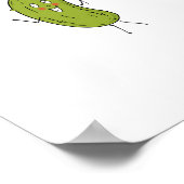 Scharfe grüne Gurke Poster (Ecke)