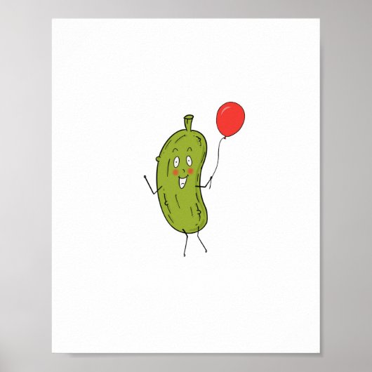 Scharfe grüne Gurke Poster (Vorne)