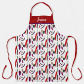 scharfe heiße Paprikaschoten Personalisiert Schürze (Vorderseite)