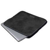 * Scharfe Imitate Stempelschwarz Laptopschutzhülle (Vorne Knopf)