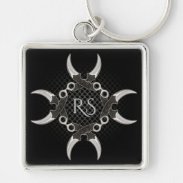 Scharfe Kanten Mit Monogramm gekurbelte Blades 2 S Schlüsselanhänger