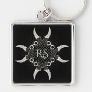 Scharfe Kanten Mit Monogramm gekurbelte Blades 2 S Schlüsselanhänger
