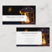 Scharfe Kerzenleuchte für berufliche Eventmanager Visitenkarte (Vorne/Hinten)