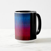Scharfe Linien des Yin-Yang-Abstraktionskunst-Desi Tasse (VorderseiteRechts)