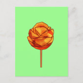 Scharfe Mango an einem Stiel Postkarte (Vorderseite)
