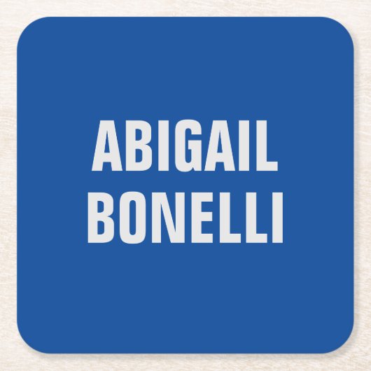 Scharfe, maßgeschneiderte, exzellente minimalistis rechteckiger pappuntersetzer (Vorderseite)