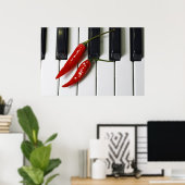 Scharfe Musik Poster (Heimbüro)