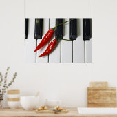 Scharfe Musik Poster (Küche)