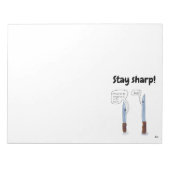 scharfe Notizblöcke bleibe (Vorderseite)