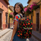 Scharfe Paprika Muster Personalisierter Rucksack