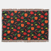 Scharfe Paprika-Muster-Wurfdecke Decke (Vorderseite)