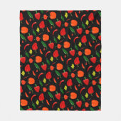 Scharfe Paprika-Muster-Wurfdecke Fleecedecke (Vorderseite)