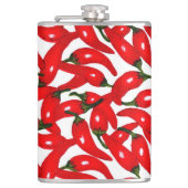 Scharfe Red Hot Peppers Flachmann (Vorderseite)