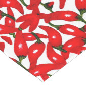 Scharfe Red Hot Peppers  Kurzer Tischläufer (Ecke)