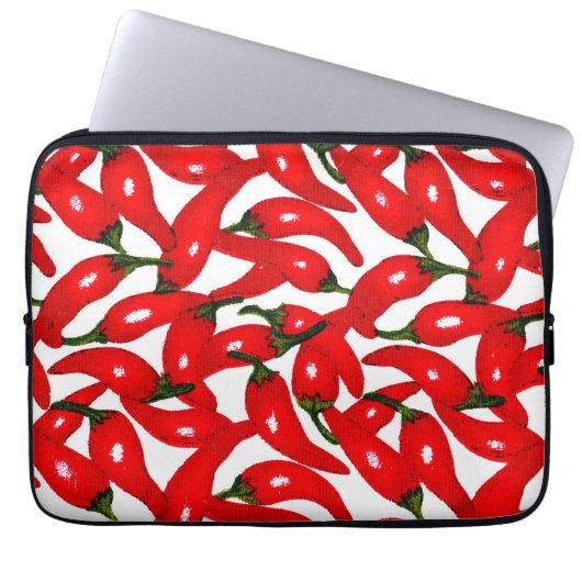 Scharfe Red Hot Peppers  Laptopschutzhülle (Vorderseite)