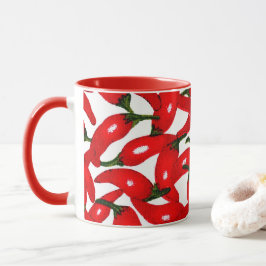 Scharfe Red Hot Peppers Tasse