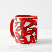 Scharfe Red Hot Peppers  Tasse (Vorderseite Links)