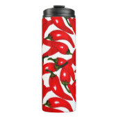 Scharfe Red Hot Peppers  Thermosbecher (Vorderseite)