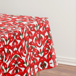 Scharfe Red Hot Peppers Tischdecke