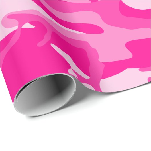 scharfe rosa Camouflage Geschenkpapier (Rolleneckpunkt)