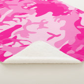scharfe rosa Camouflage Sherpadecke (3/4)