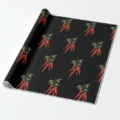 Scharfe rote Chili-Pfeffer-Verpackungspapier Geschenkpapier (Ungerollt)