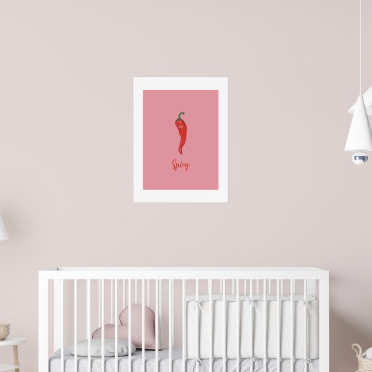 Scharfe rote Paprika Poster (Kinderzimmer 2)