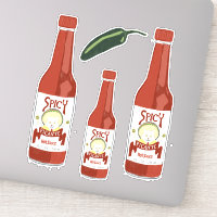 scharfe Saucenkatze mit Maracas Salsa Set