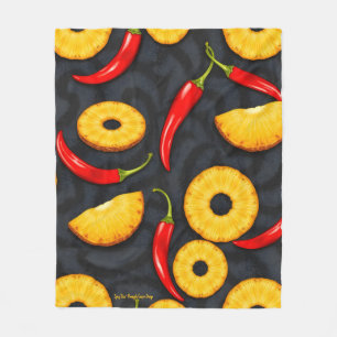 Scharfe Scheibe - Pineapple Empire Design Fleecedecke