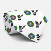 Scharfe schießende Tom-Katze Krawatte (Gerollt)